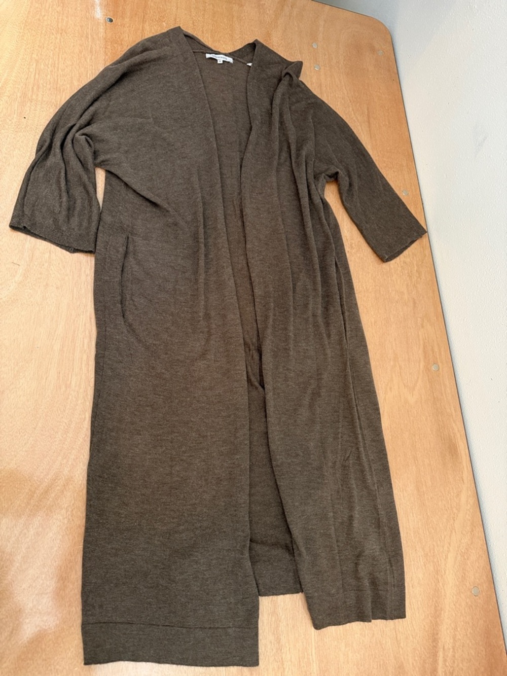 Olivaceous Olive-Taupe Knit Cardigan